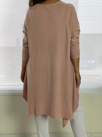 Cali & Co Separates Bridget Blush Knit Tunic