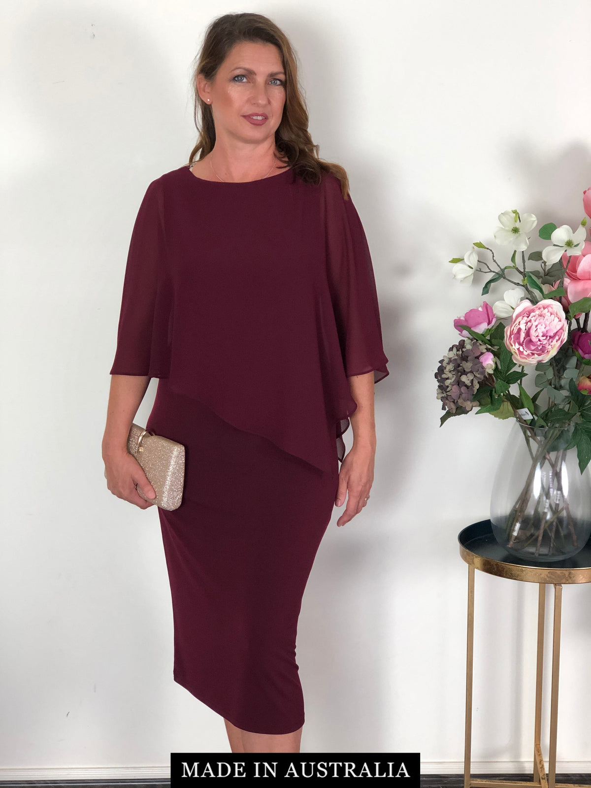 Aisha Burgundy Evening Dress Dressxox Aisha Burgundy Evening Dress Dressxox