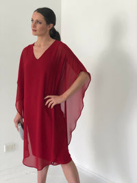 Four Girlz DRESSES Helena Red Evening Dress
