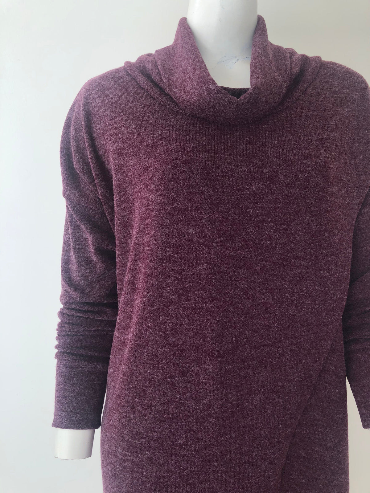 Four Girlz DRESSES Whitney Maroon Knit Dress