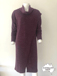 Four Girlz DRESSES Whitney Maroon Knit Dress