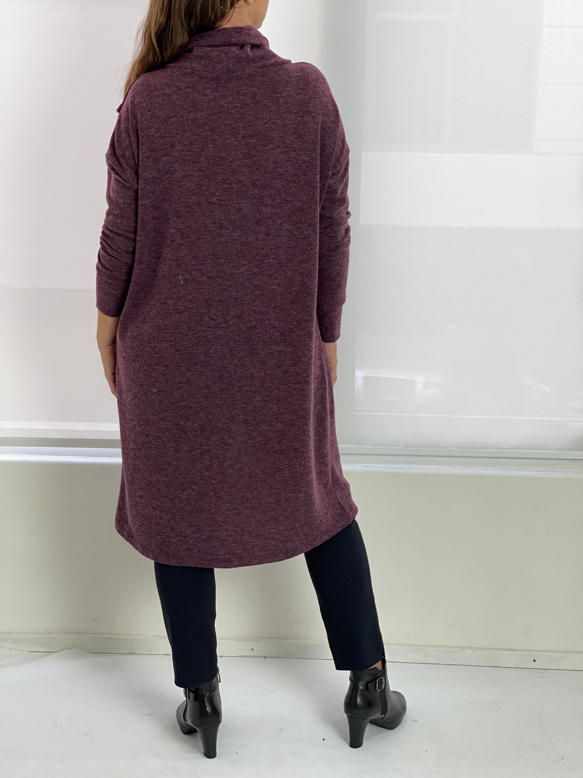 Four Girlz DRESSES Whitney Maroon Knit Dress