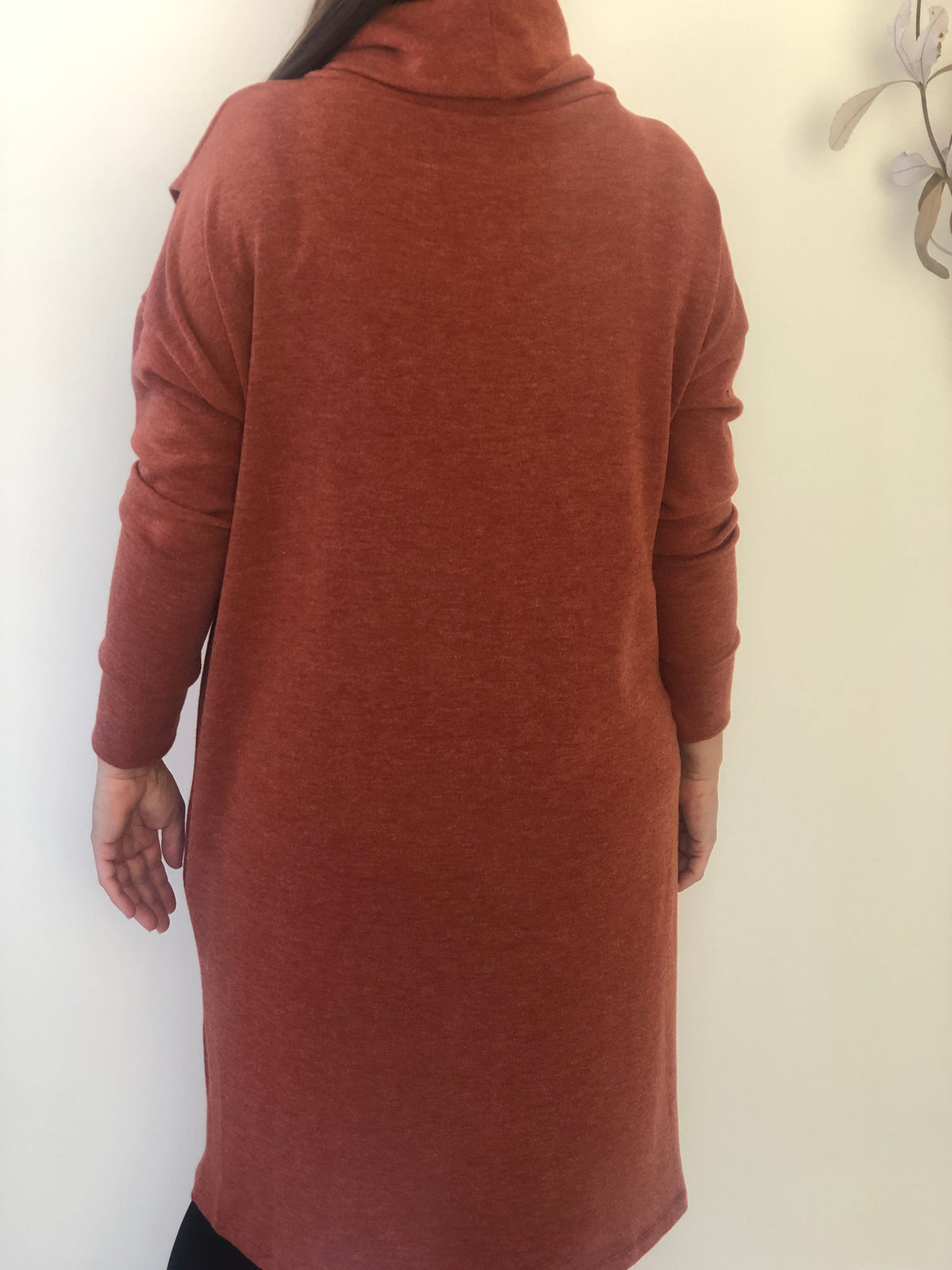 Four Girlz DRESSES Whitney Rust Knit Dress