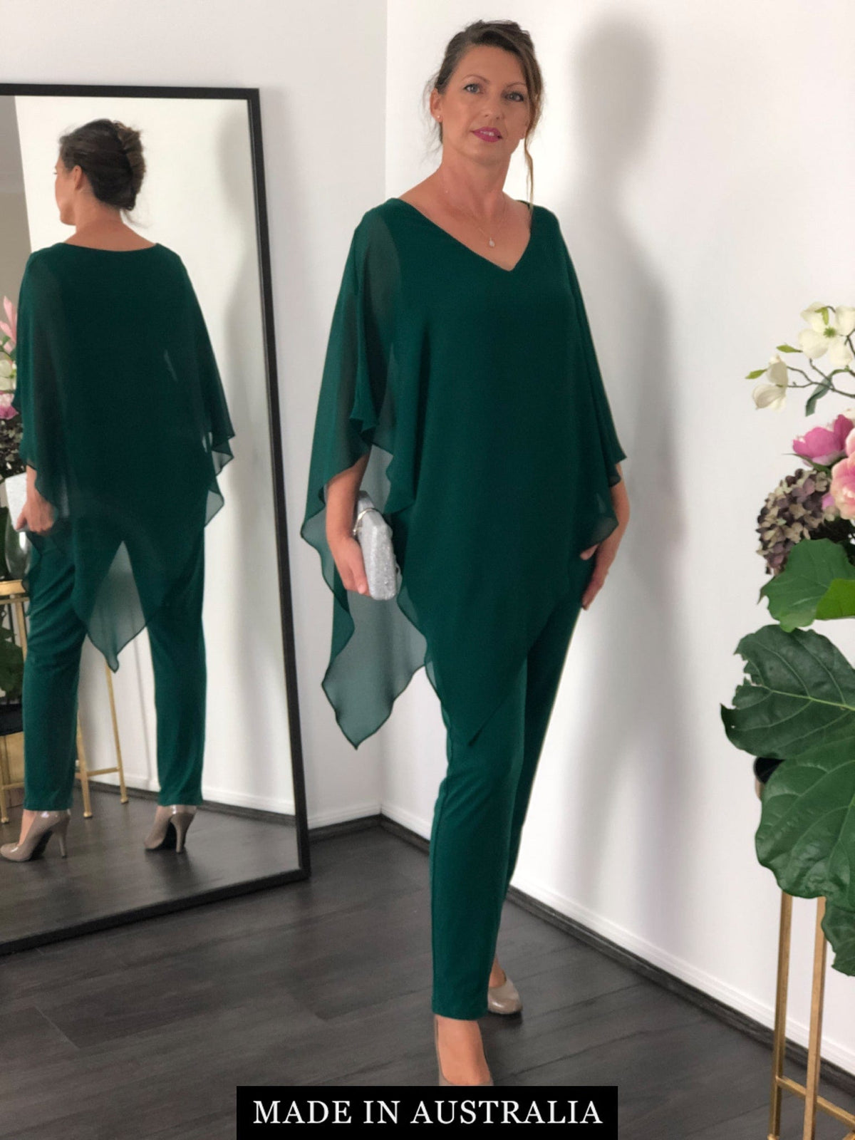 Four Girlz Separates 10 Juno Emerald Jersey Pants