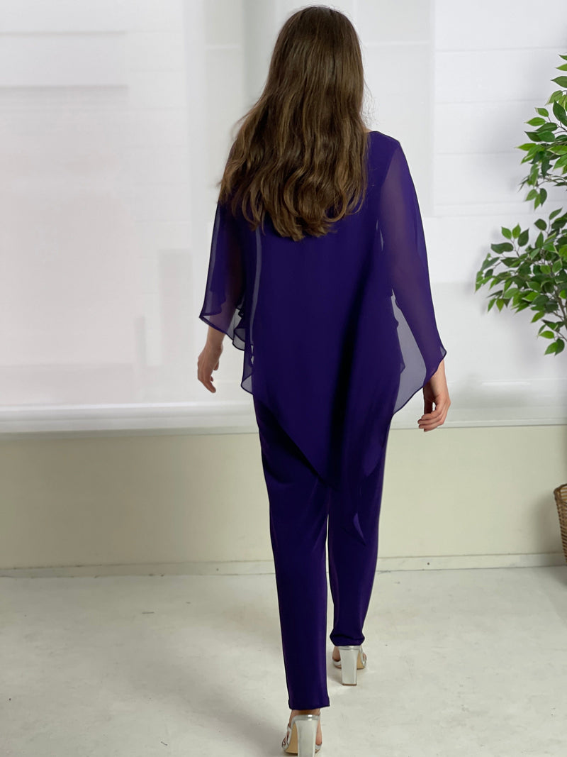 Four Girlz Separates Juno Purple Jersey Pants