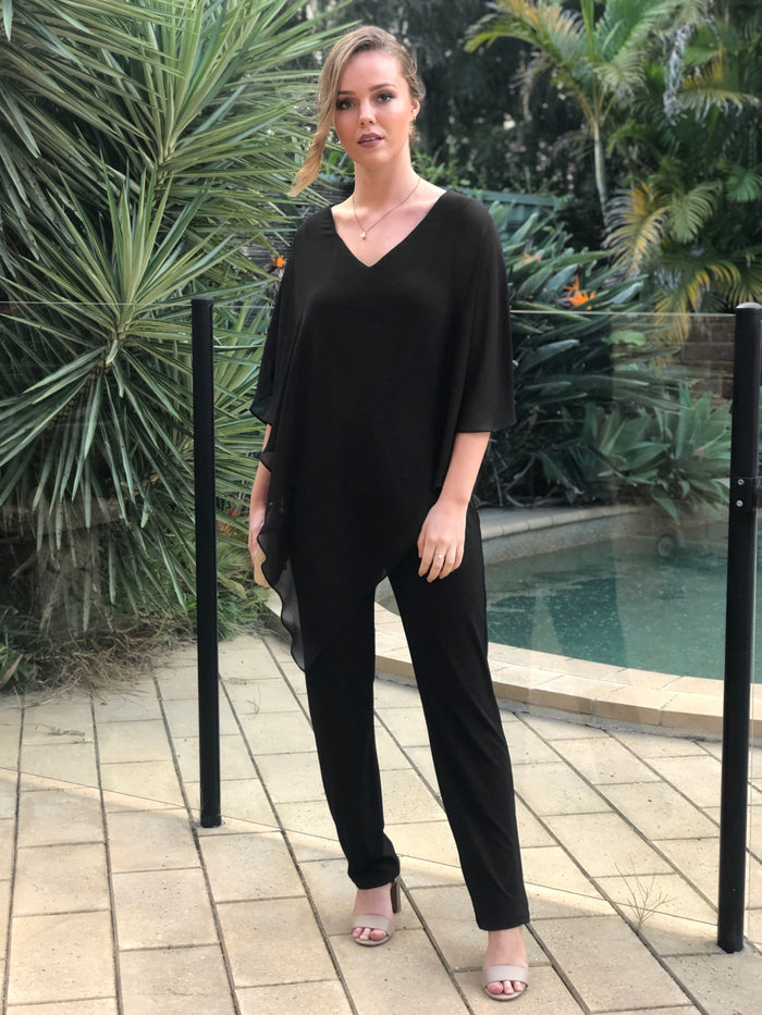 Four Girlz Separates Nessa Black Evening Top