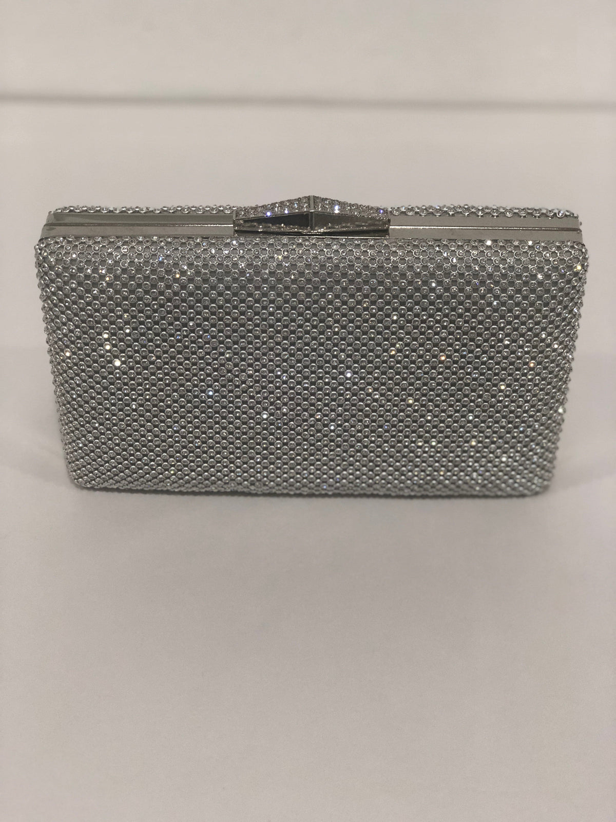 Hand Picked By Dressxox Accessories One Size Diamante Silver Evening Clutch