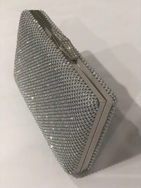 Hand Picked By Dressxox Accessories One Size Diamante Silver Evening Clutch