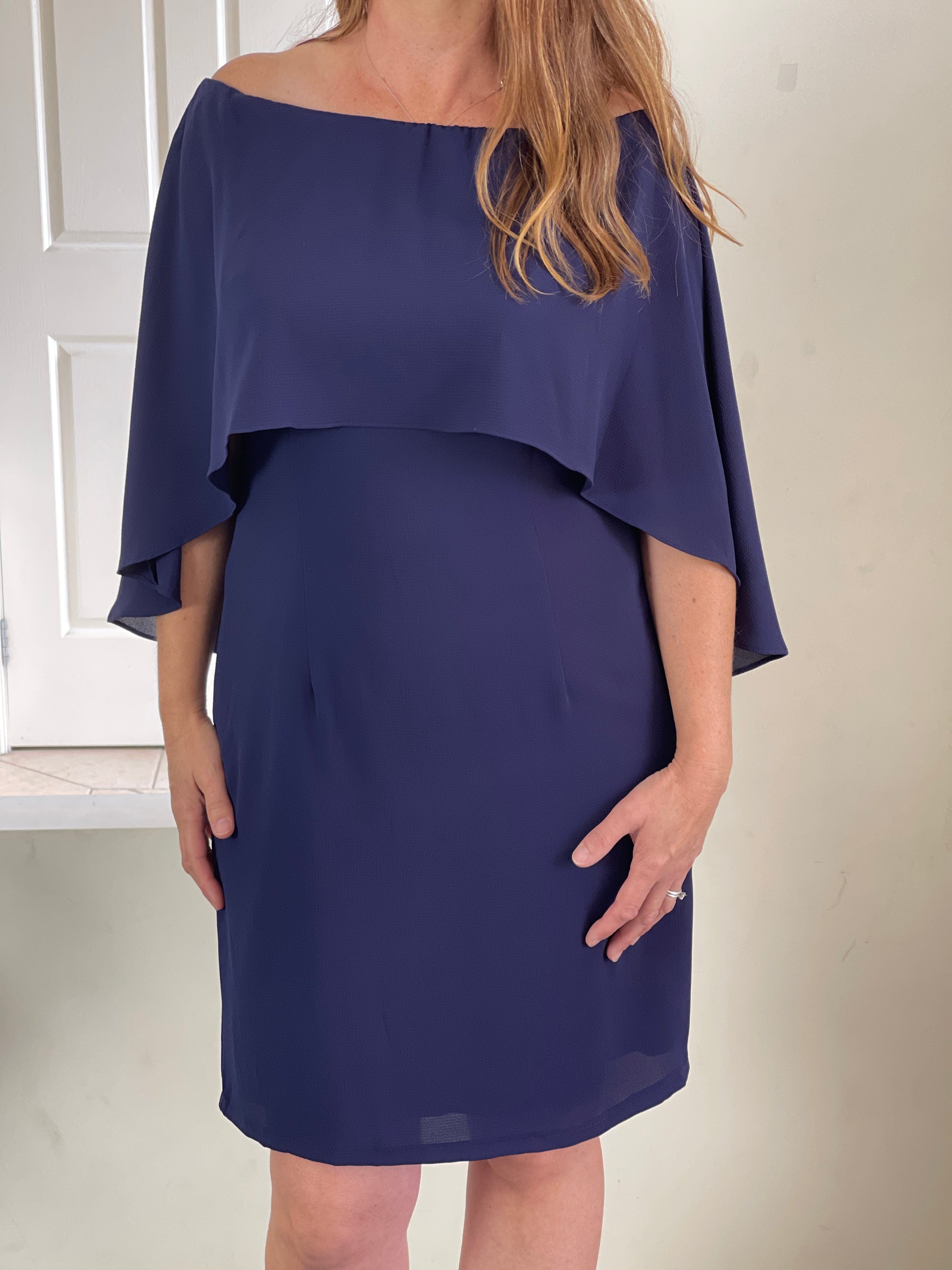 Esme Navy Evening Dress Dressxox