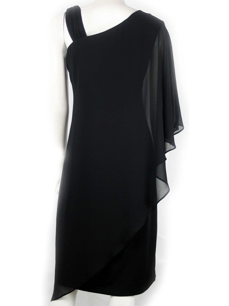 Hand Picked By Dressxox DRESSES Wangari Black Asymmetric Elegant Dress
