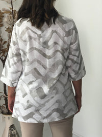 Hand Picked By Dressxox Separates Karla Taupe Linen Top