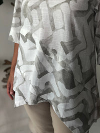 Hand Picked By Dressxox Separates Karla Taupe Linen Top