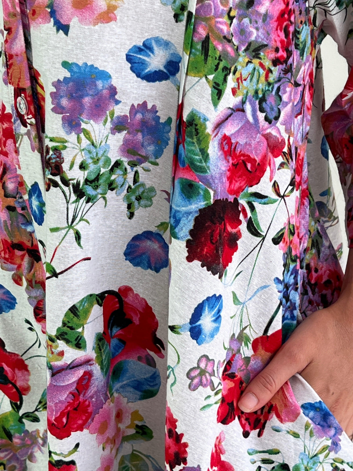 Hourglass DRESSES Tulum Garden Linen Shirt Dress
