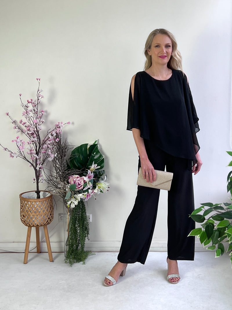 Kaden Black Stretch Jumpsuit