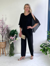 Kaden Black Stretch Jumpsuit