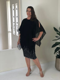 Nelly Black Diamond Evening Dress – Dressxox