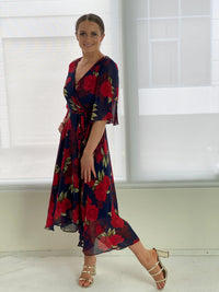 Miss Anne DRESSES Simone Navy Evening Dress