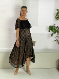Miss Anne DRESSES Sinatra Black Lace Dress