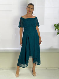 Miss Anne DRESSES 12 Sinatra Emerald Lace Dress