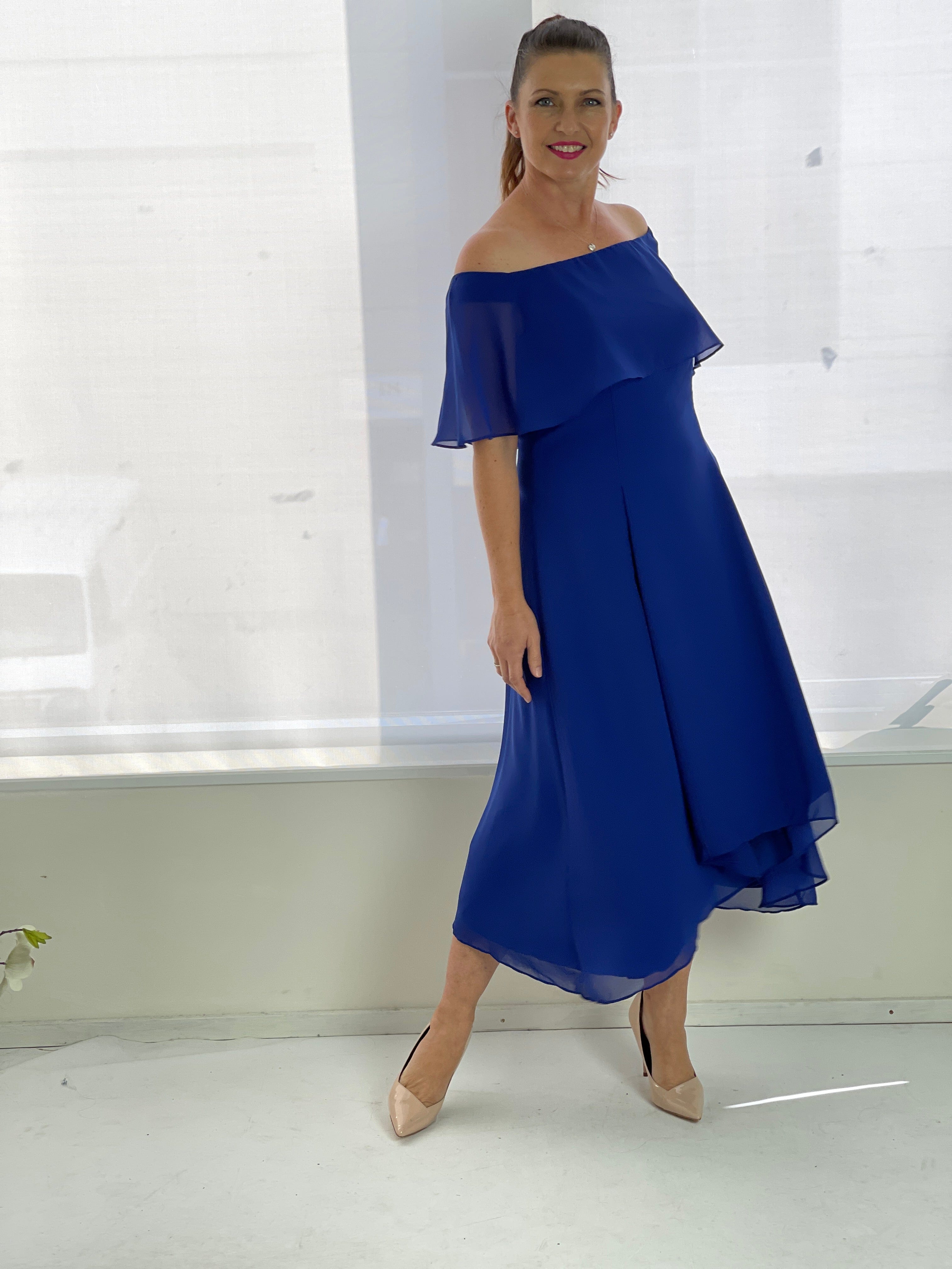 Miss Anne DRESSES 12 Sonya Blue Event Dress