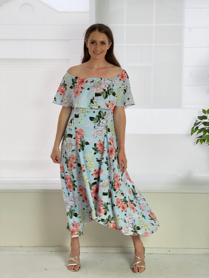 Miss Anne DRESSES Sonya Sky Blossom Dress