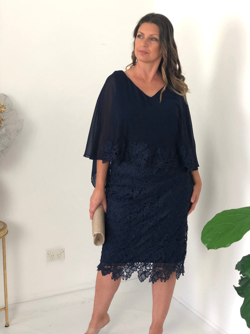 Tiama Navy Lace Dress Dressxox Tiama Navy Lace Dress Dressxox