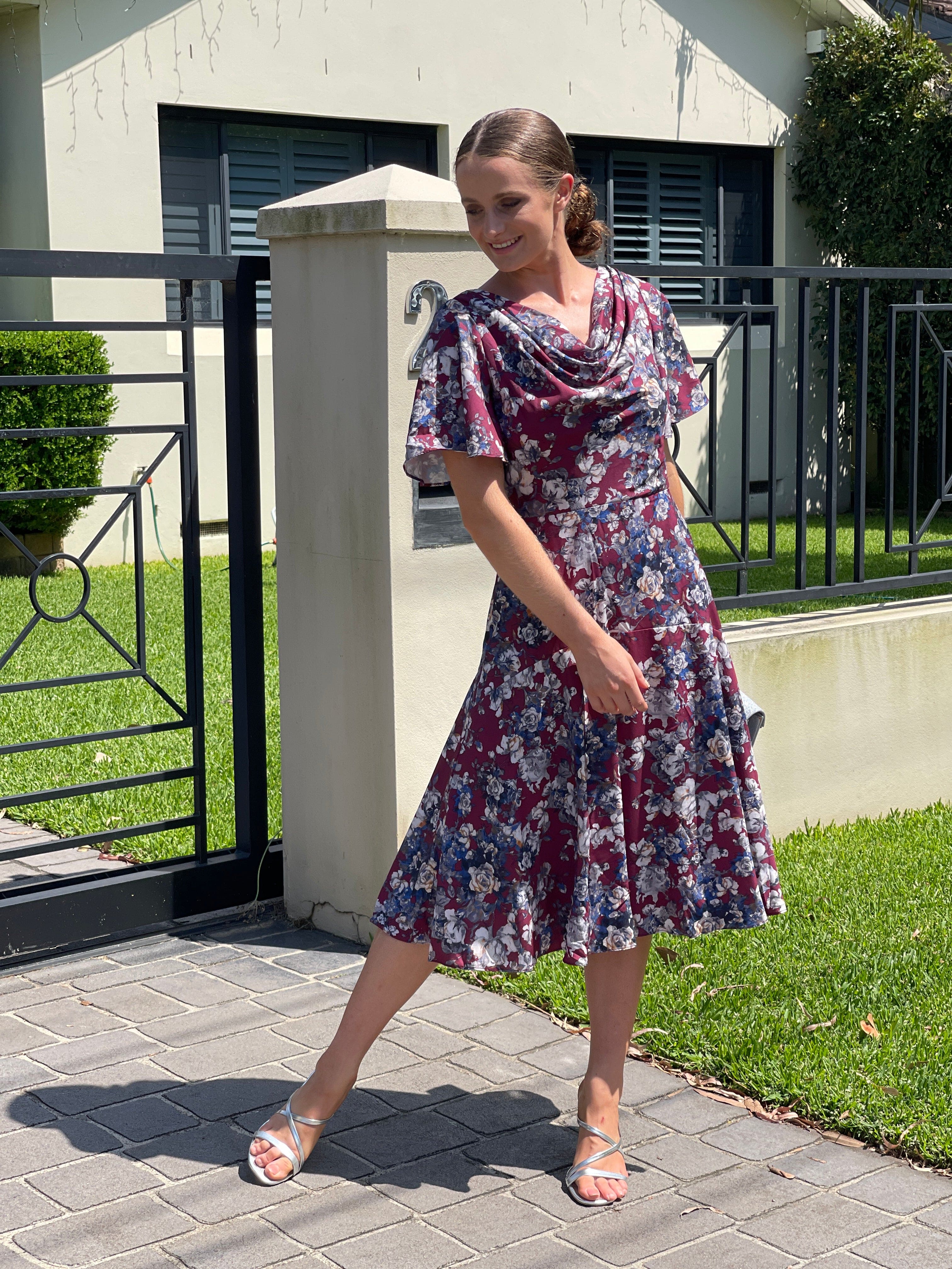 Misses midi length outlet dresses