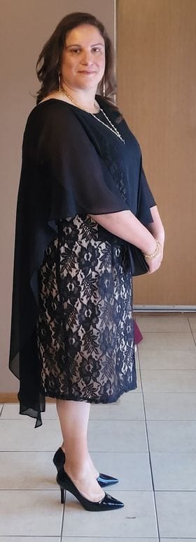 Miss Anne DRESSES Yoren Black Goddess Lace Evening Dress