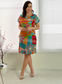 Oia Abstract Reversible Dress