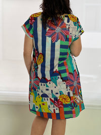 Oia Abstract Reversible Dress
