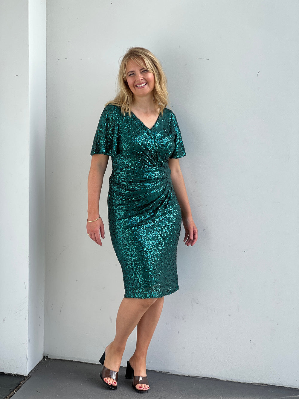 Olympia Emerald Sequin Evening Dress – Dressxox