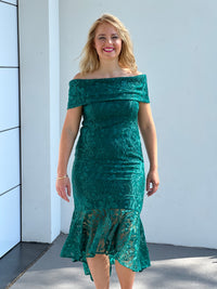 Prague Emerald Evening Gown