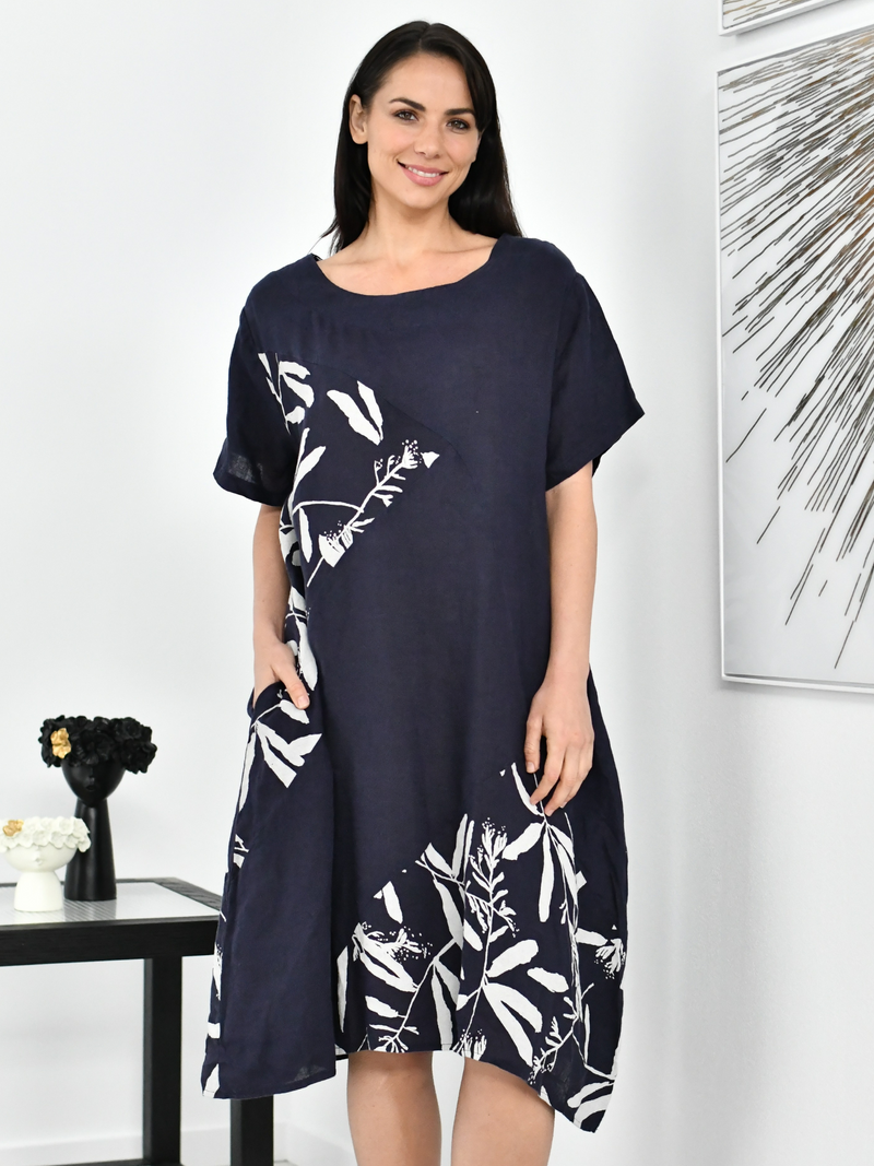 Reese Midnight Linen Dress