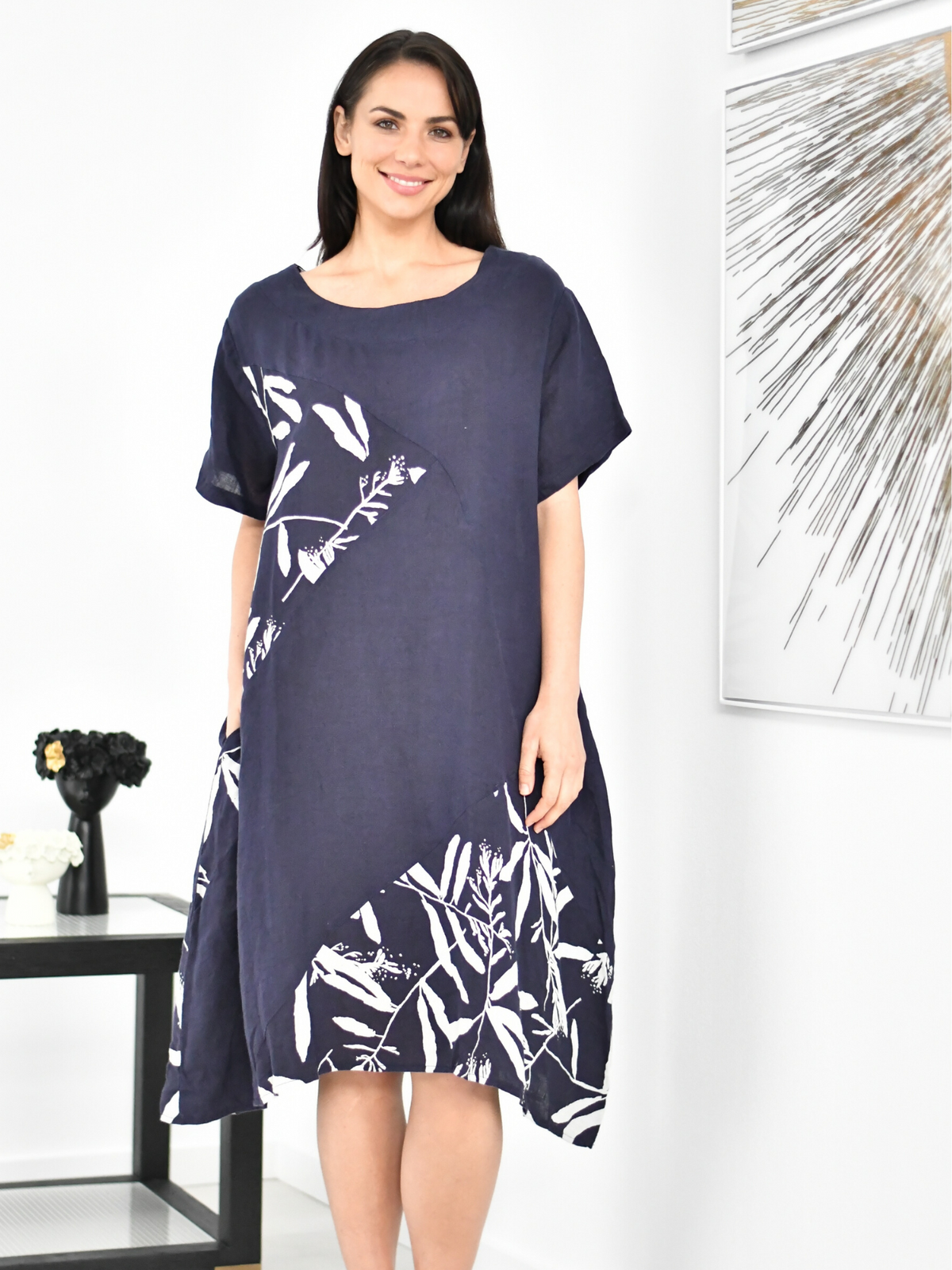 Reese Midnight Linen Dress