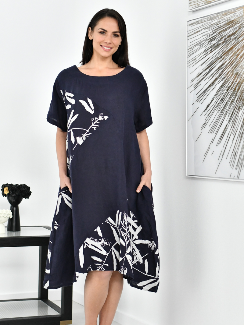 Reese Midnight Linen Dress