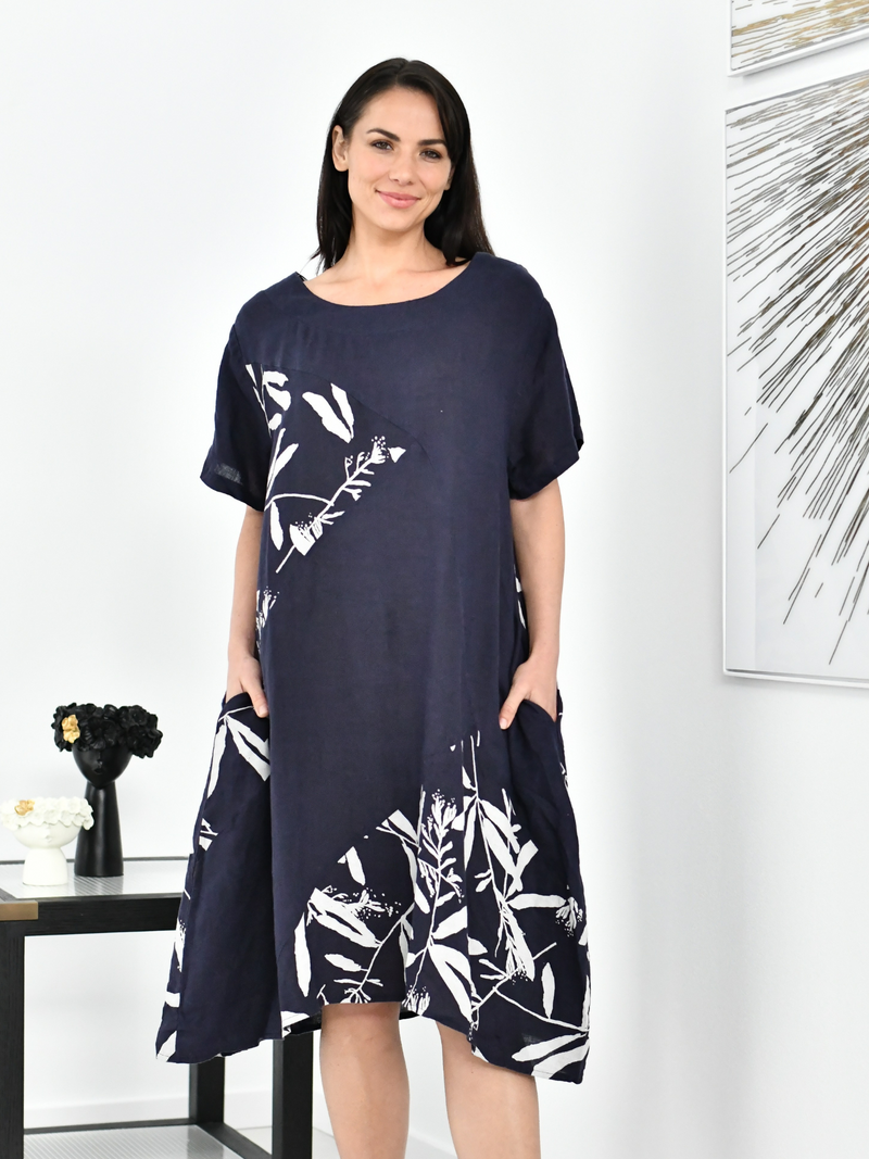 Reese Midnight Linen Dress