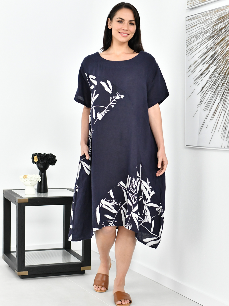 Reese Midnight Linen Dress