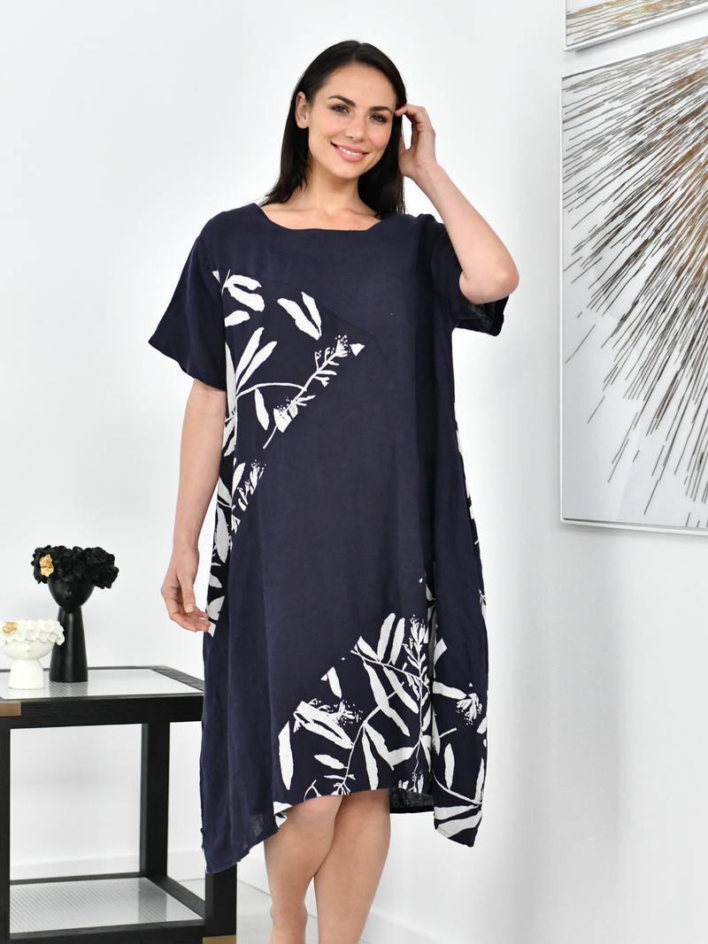 Reese Midnight Linen Dress