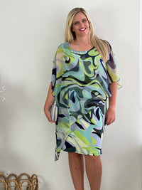 Renta Swirl Event Dress