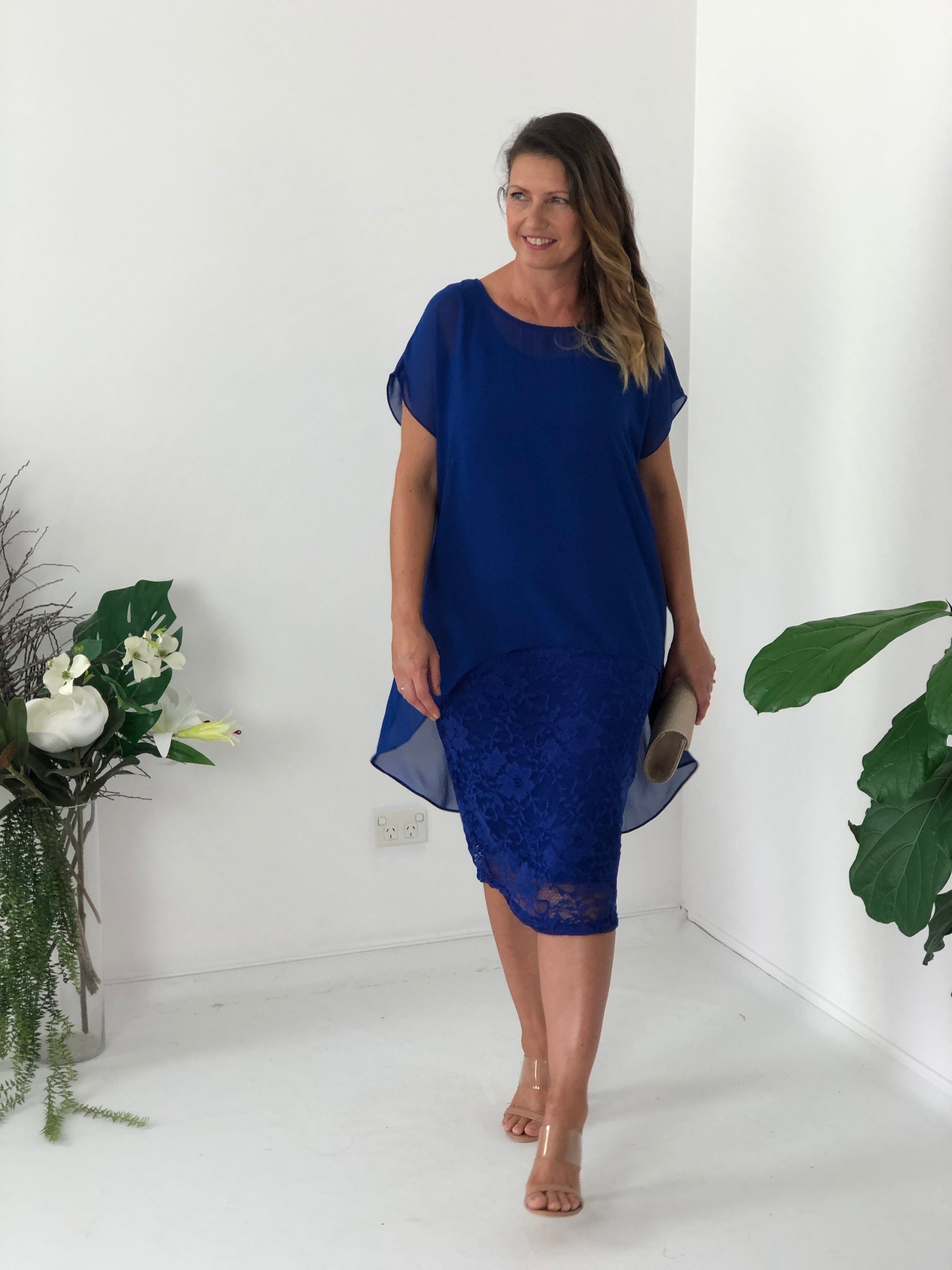 Hulston Sand/Navy Evening 2 Piece Set