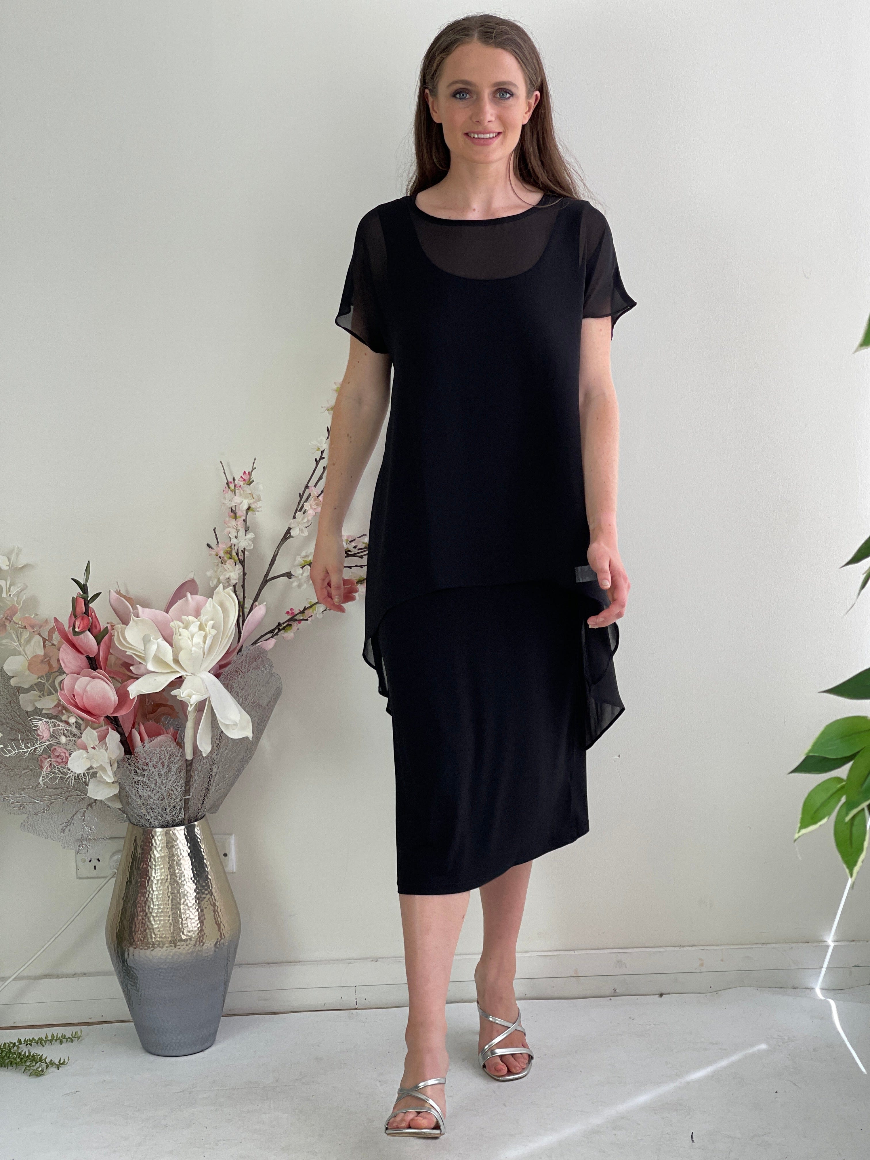 RTM DRESSES 10 Zena Black Evening Dress