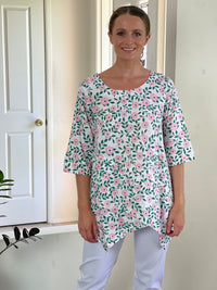 Ruby Rain Separates 10 Karla Garden Linen Top