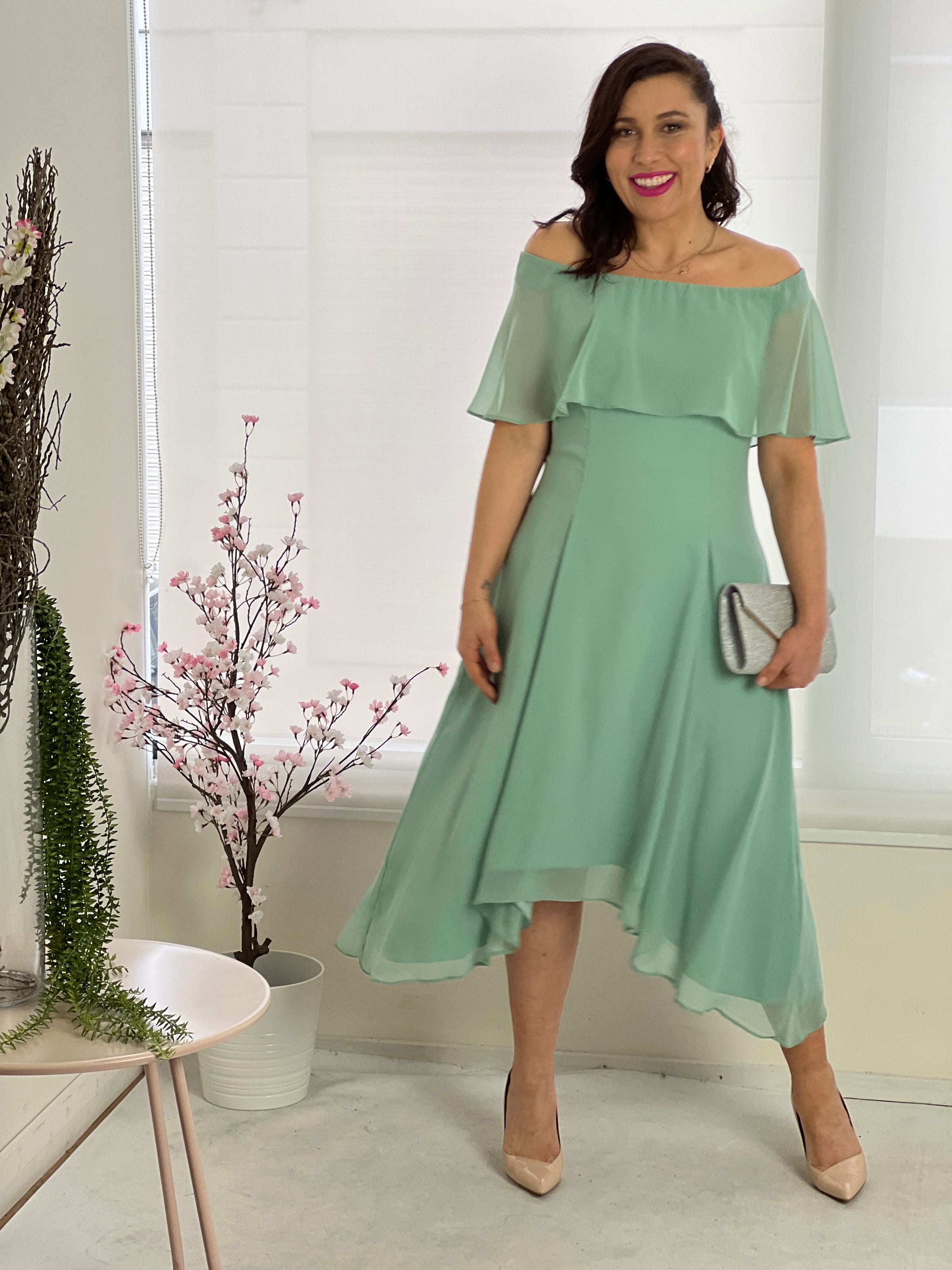 Zoya Dress in Mint (SHORT) main image 1