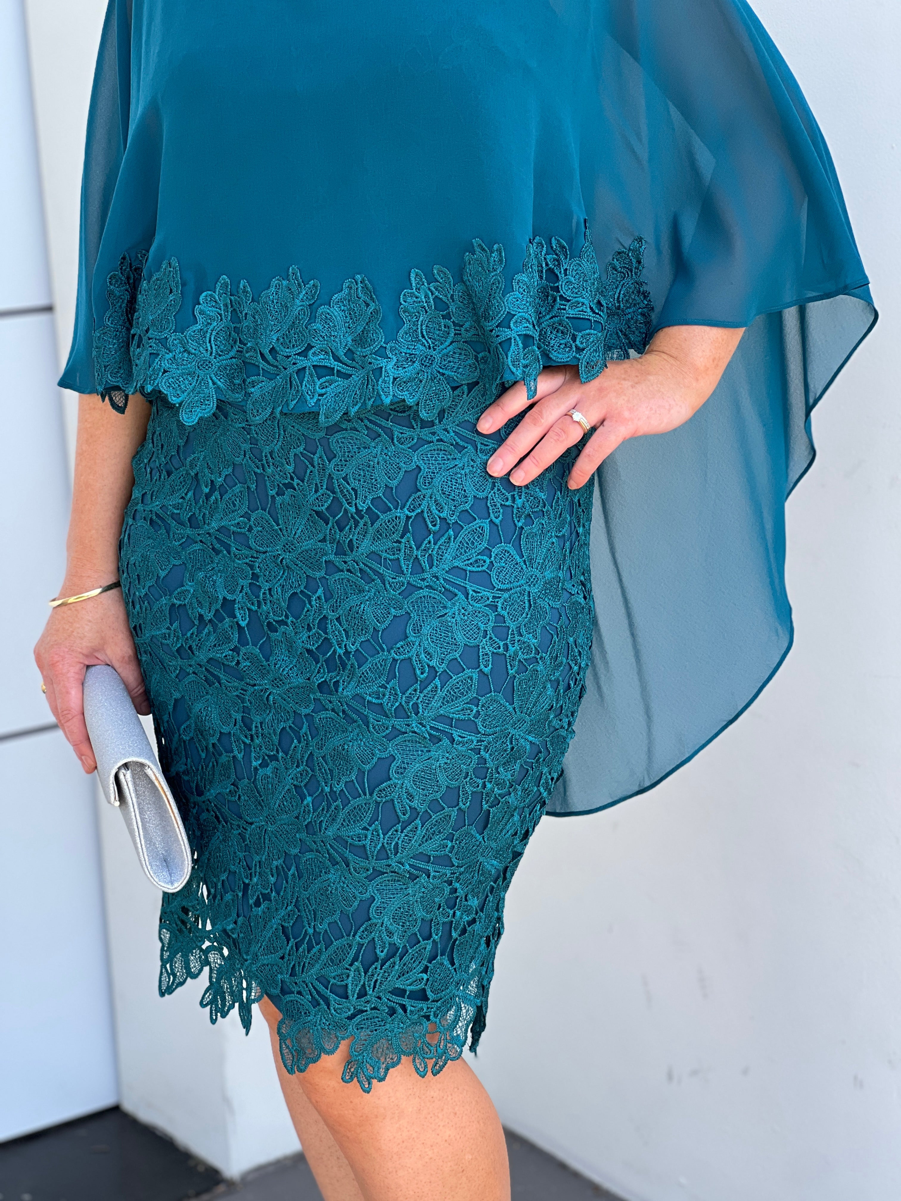 Tiama Emerald Lace Dress