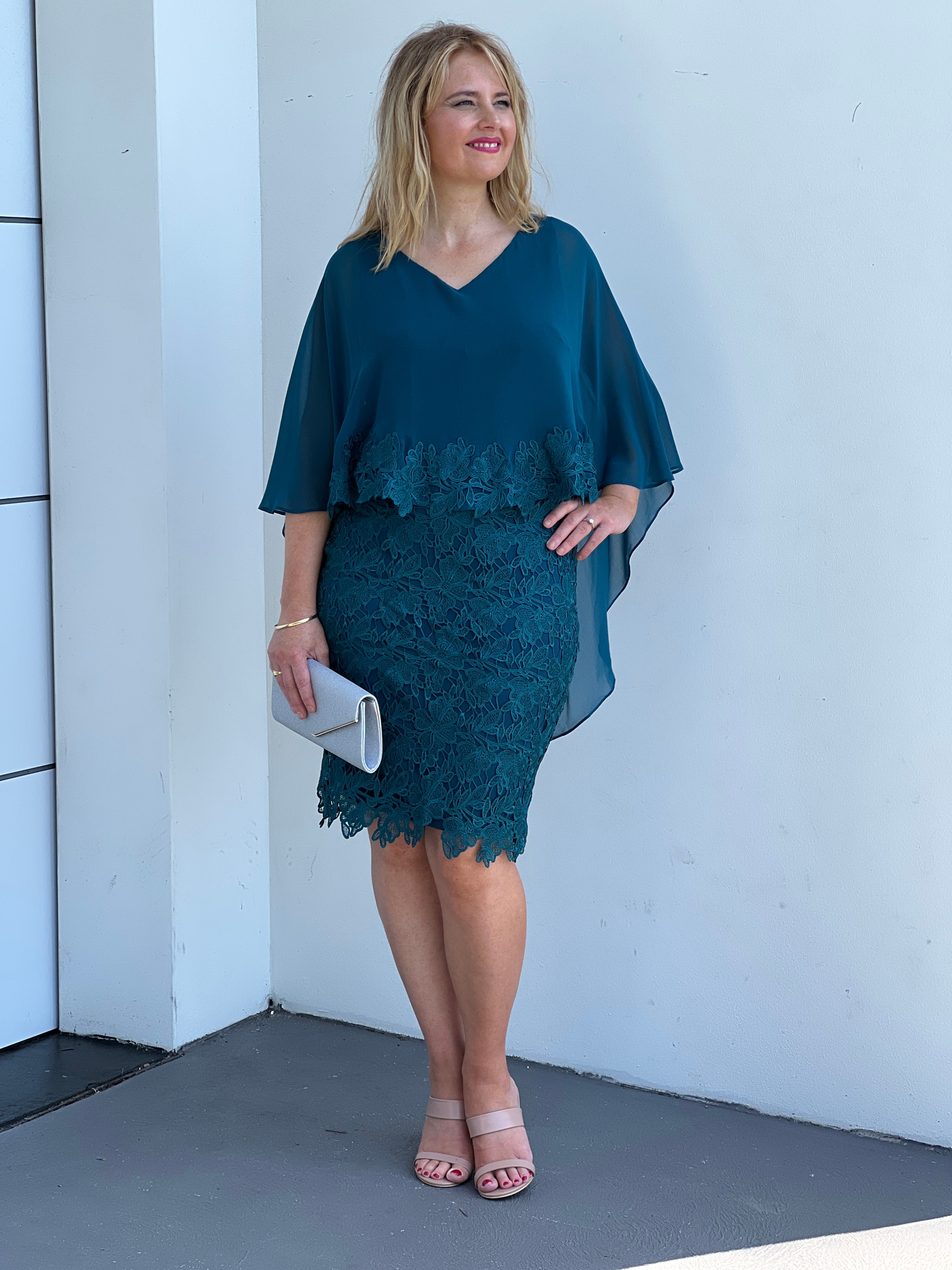 Green lace clearance dress plus size