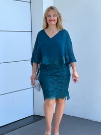 Tiama Emerald Lace Dress