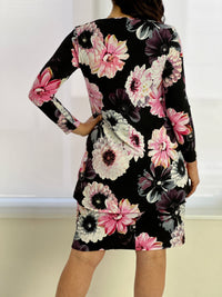 Valkyrie Pink Floral Layered Dress