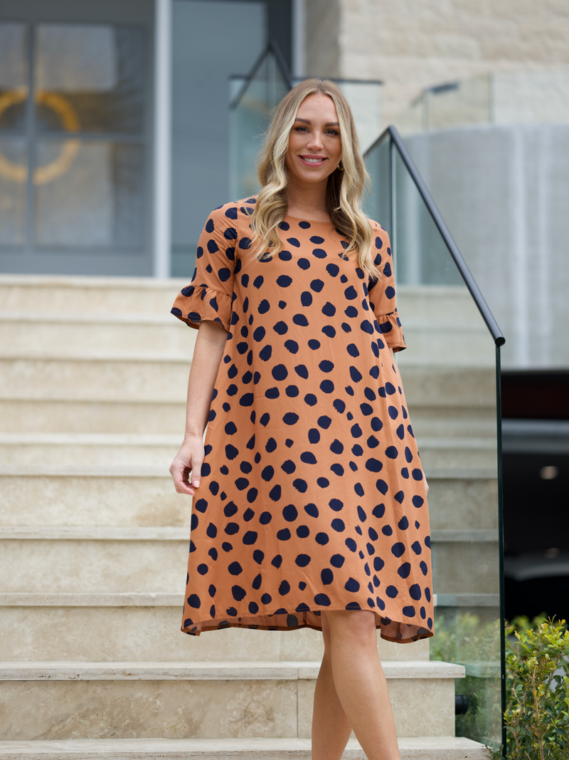 Xen Rust Spot Dress