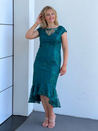 Ximena Sequin Evening Dress